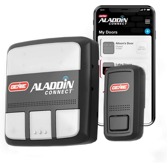 Genie ALKT1-R Aladdin Connect Smart Garage Door Opener, Kit, Works with Alexa & Google Assistant