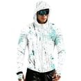 thumbnail image 2 of Men's UPF 50+ Sun Protection Lightweight Full Zip Camo Hoodie Jacket Long Sleeve Fishing Hiking Performance Shirt, 2 of 8