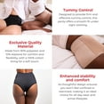 thumbnail image 2 of Pack of 2 High-Waisted Shapewear Panties - Tummy Control Underwear, 100% Cotton Lining, 7 inches High Waist Elastic - VIÉRE, 2 of 6