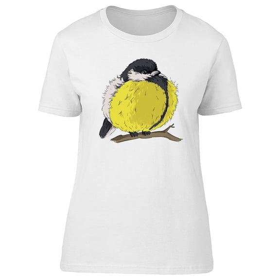 Cute Parus Caeruleus Bird Sketch Tee Men's -Image by Shutterstock