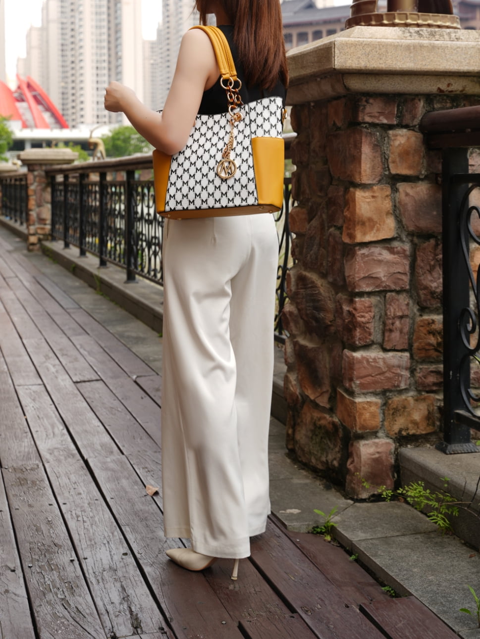 MKF Collection Paloma Vegan Leather Womens Shoulder Handbag by Mia k