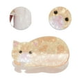 thumbnail image 4 of Unique Bargains 1 Pc Cute Cartoon Cat Hair Clips for Home Yellow, 4 of 5