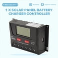 thumbnail image 4 of Controlador de Cargador de Batería de Panel Solar de 30 A y Entrada Fotovoltaica de 55 V para Baterías Selladas, de Ácido, Gel o Litio., 4 of 8