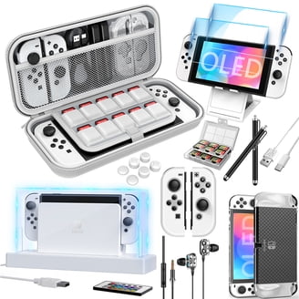 Nintendo Switch OLED本体+ケース付 Nintendo Switch OLED 16 in 1 Case Bundle, Includes Screen