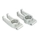 thumbnail image 3 of Portador de buje trasero Jadeshay 2 piezas coche RC plateado metal, 3 of 8