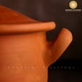 thumbnail image 3 of Swadeshi Blessings Unglazed Clay Pot For Serving with Lid, 2.5L/ Lead Free Earthen Kadai/ Biryani Pot, 3 of 7