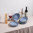thumbnail image 2 of Onader Pasta Bowls Set of 4, 35oz Large Pasta Bowls for Serving, Wide Bowl Plates for Kitchen, Double Reactive Glaze, Microwave and Dishwasher Safe - Ocean Blue, 2 of 7