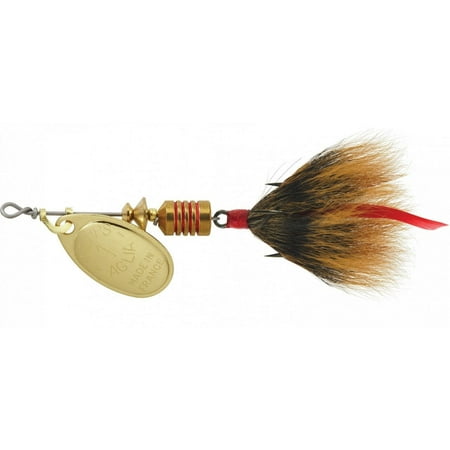UPC: 0022141028934 | Mepps Aglia Dressed Treble Spinner Gold Brown 1/8 Oz
