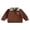 Brown, variant on Svuitmsl Kids Christmas Sweatshirt Gingerbread Man Embroidery Long Sleeve Lapel Tops