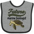 thumbnail image 3 of Inktastic Future Marine Biologist Turtle Boys or Girls Baby Bib, 3 of 4