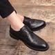 thumbnail image 2 of XIHAHA Zapatos de cuero para hombres Zapatos de vestir de negocios Calzado informal que absorbe los golpes Zapatos de boda resistentes al desgaste, 2 of 5