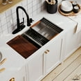 thumbnail image 3 of CASAINC 33" Stainless Steel Double Bowl Undermount Workstation Kitchen Sink with Accessories, Brushed Stainless Steel, 3 of 8