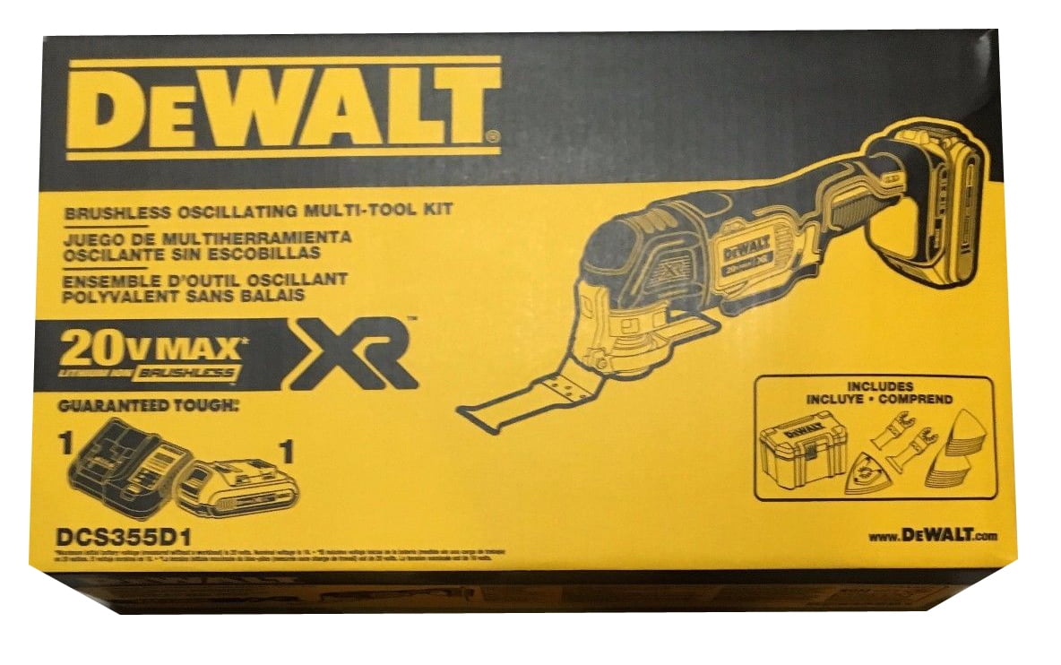 DEWALT DCS355D1 20V XR LithiumIon Oscillating MultiTool Kit