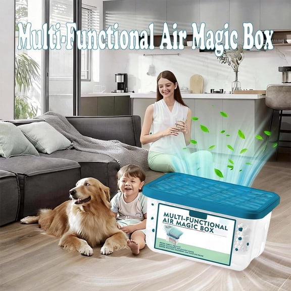 Indoor Air Purification Dust Removal Magic Box, Multi-Functional Air Magic Box – Plant-Based Air Purifier & Auto Dust Removal, Perfect for Home & Office
