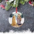thumbnail image 4 of Fiudx Colgante Navideño Personalizado, Decoración de Hierro Personalizable, Regalo para Amantes de Las Mascotas, Adorno para Árbol de Navidad, Recuerdo Festivo, Lazo de Cinta Incluido, Tamaño de 8 Cm, 4 of 7