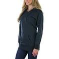 thumbnail image 3 of ToBeInStyle Women's Brushed Inner Fleece Long Hoodie - Charcoal - Medium, 3 of 7