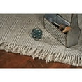 thumbnail image 3 of 5'x8' Oatmeal Beige Hand Woven Houndstooth Indoor Area Rug, 3 of 6