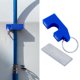 thumbnail image 4 of Clips magnéticos de silicona para almacenamiento de cañas de pescar, tamaño del orificio de sujeción: 1,9 cm/0,75 azul con hoja, 4 of 9