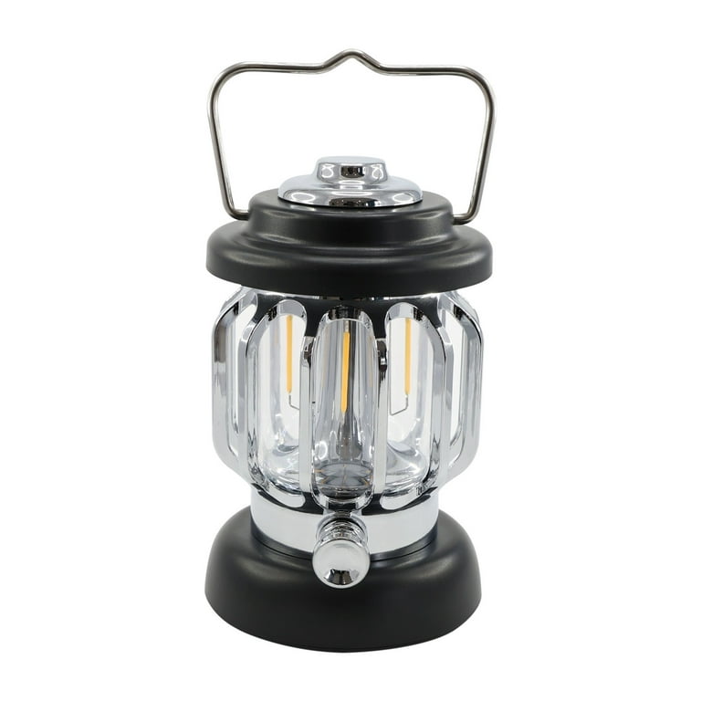 Retro Camping Lantern, Rechargeable Led Vintage Camp Lamp