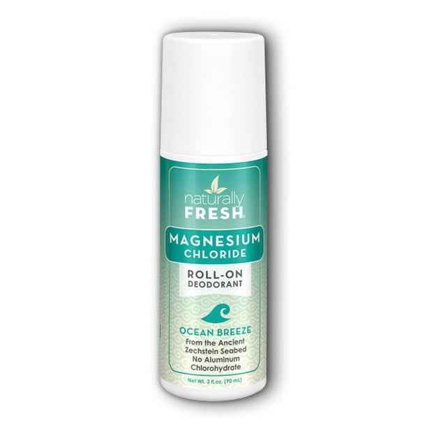 Magnesium Deodorant Ocean Breeze Naturally Fresh 3 oz Rollon Walmart
