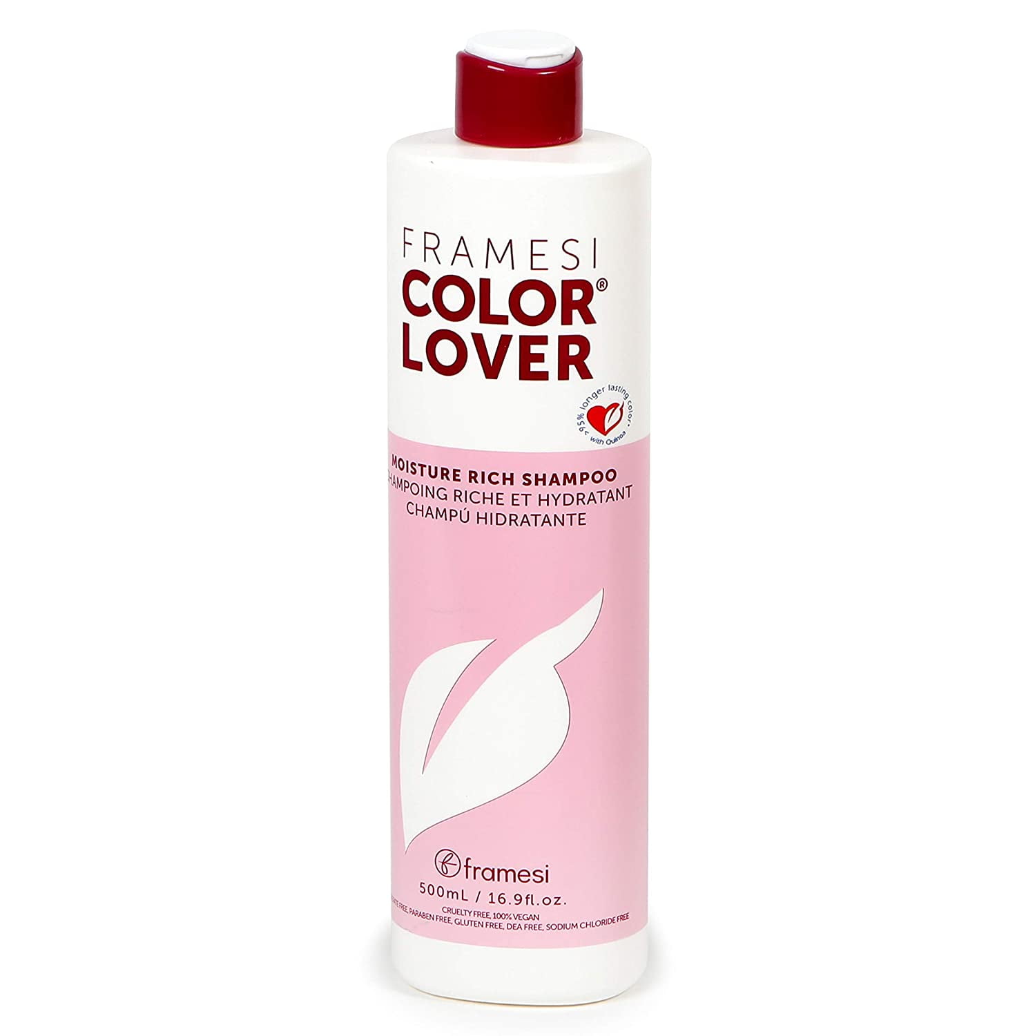 Framesi Color Lover Moisture Rich Shampoo, Sulfate Free Shampoo with