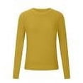 thumbnail image 1 of Frostluinai Womens Sweaters Long Sleeve Knit Pullover Crew Neck Lounge Sweaters Basic Solid Color Sweaters Spring Comzy Sweaters Soft Sweaters, 1 of 6