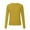 Yellow, variant on GigrtiJin Women's Knitted Pullover Sweater Solid Color Round Neck Long Sleeved Sweater Top Comfy Warm Loose Blouse