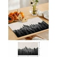 thumbnail image 6 of Placemats Set of 6, Watercolor Forest Bird Dark Gray on Burlap Kitchen Table Placemats,Non Slip Washable Dining Table Mats Set for Wedding Holiday Party Decoration, 6 of 6