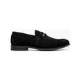 thumbnail image 5 of Stacy Adams Burke Moc Toe Saddle Slip On Dressy Shoes Black Suede 25676-008, 5 of 9
