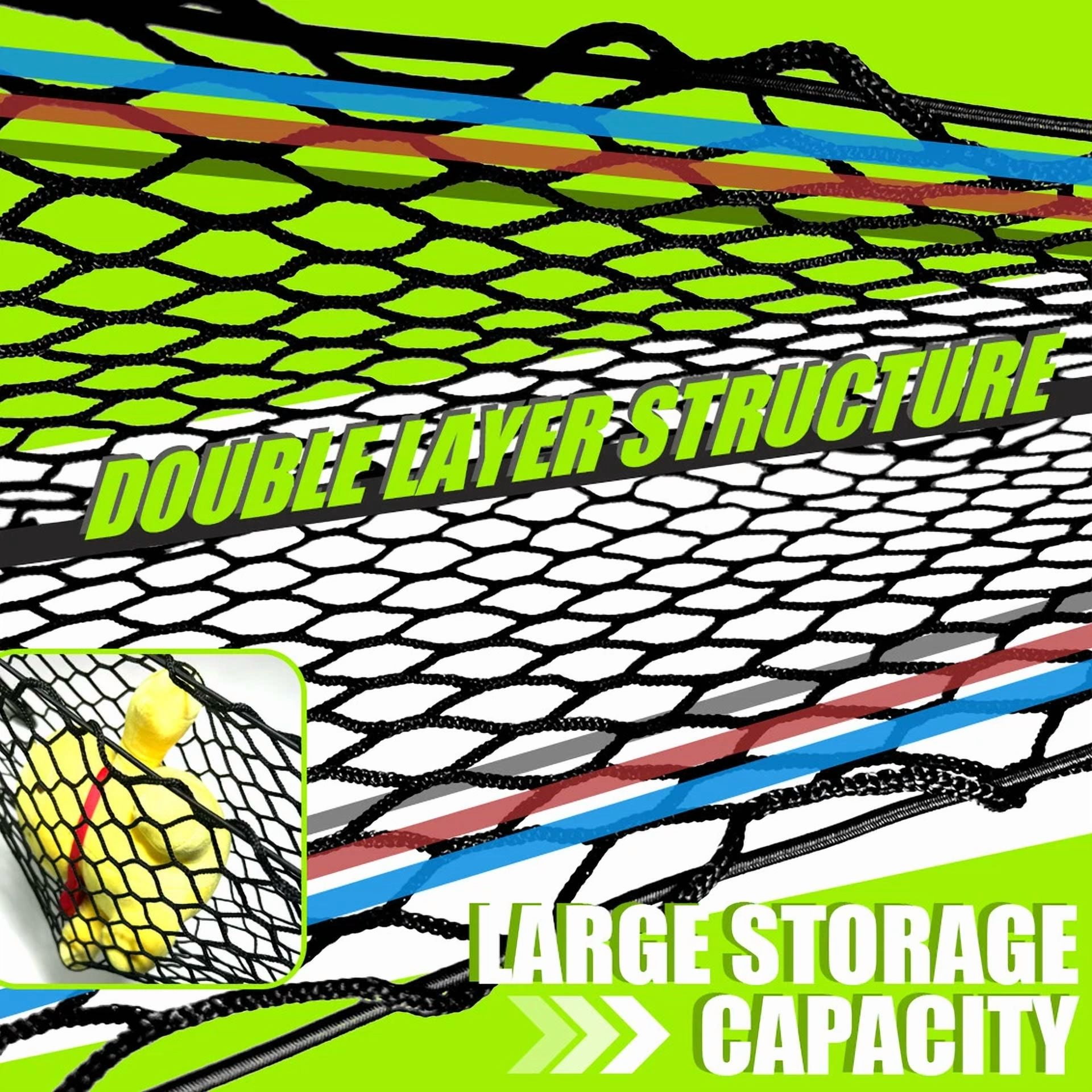 CRESTIN- Trunk Car Accessories Envelope Style Suv Cargo Net Storage Organizer Universal