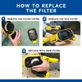 thumbnail image 3 of MaximalPower Replacement HEPA Filters Compatible with Dewalt 1/2 Gallon Wet Dry Vacuum DC5151H DC515 DCV517 DCV517B for Vacuum Cleaning Workshop Cleanup (2 Pack & Small Brush), 3 of 9