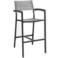 thumbnail image 1 of Modway Principale 28.5 - Tabouret de Bar Moderne en Aluminium de 29 Po en Brun/gris, 1 of 3