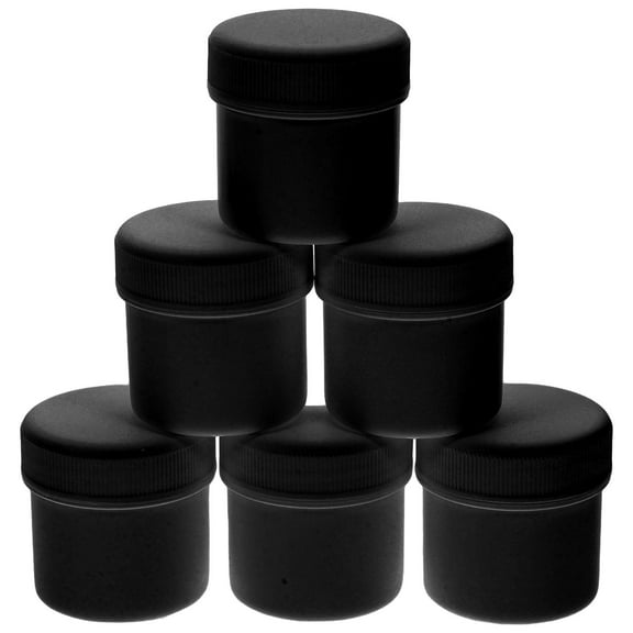 NIAIZEK 6Pcs High Seal Plastic Buckets with Handle for Paint Coatings and Pigment Storage Black