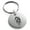 Silver, variant on Stainless Steel Horned Dragon Engraved Small Medallion Circle Charm Keychain Keyring