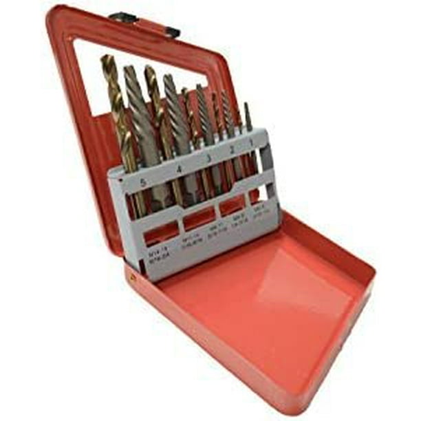 Broken and Stripped Screw Remover Easy Out Screw Extractor (10 Piece Set)