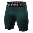 thumbnail image 3 of Gyexs Mens Compression Shorts Quick Drying Athletic Stretch Base Layer Shorts Workout Shorts for Running Gym Training Z01 Green, Size S, 3 of 3