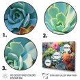 thumbnail image 3 of Designart "Succulent Harmony Green Garden I" Floral Floater Framed Canvas Wall Art, 3 of 7