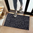 thumbnail image 2 of Math Equations Chemistry Black Pattern Door Rugs,Washable Non Slip Door Mats Indoor,Decorative Door Mats,Entry Mat Indoor for Entrance,Bedroom,Kitchen,Bathroom,16"x24", 2 of 6