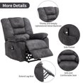 thumbnail image 5 of Electric Recliner Chair, Heavy Duty Power Lift Recliners for Elderly Wide Seat, 300 lb Capacity Bedroom Chair with Side Pockets, Remote Controller, Modern Reclining Office Chair, Q19893, 5 of 12