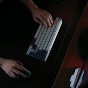 Azio Cascade Bluetooth and USB 75% Mechanical Computer Keyboard, Hot-Swappable Switches, Backlit, Galaxy Light, CRG2G104