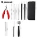 thumbnail image 2 of Kit de cortaúñas y pedicura: kit de manicura de acero inoxidable, herramientas para el cuidado de las uñas con estuche de viaje, color rojo, 2 of 5