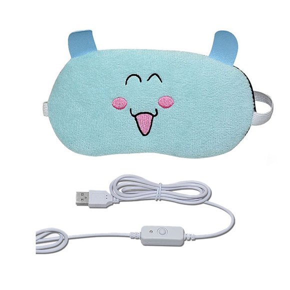 Coofit Cache-Oeil Chauffant Recharge USB Compresse Thermique à Rayons Infrarouges Sommeil Ombre Cache-Oeil