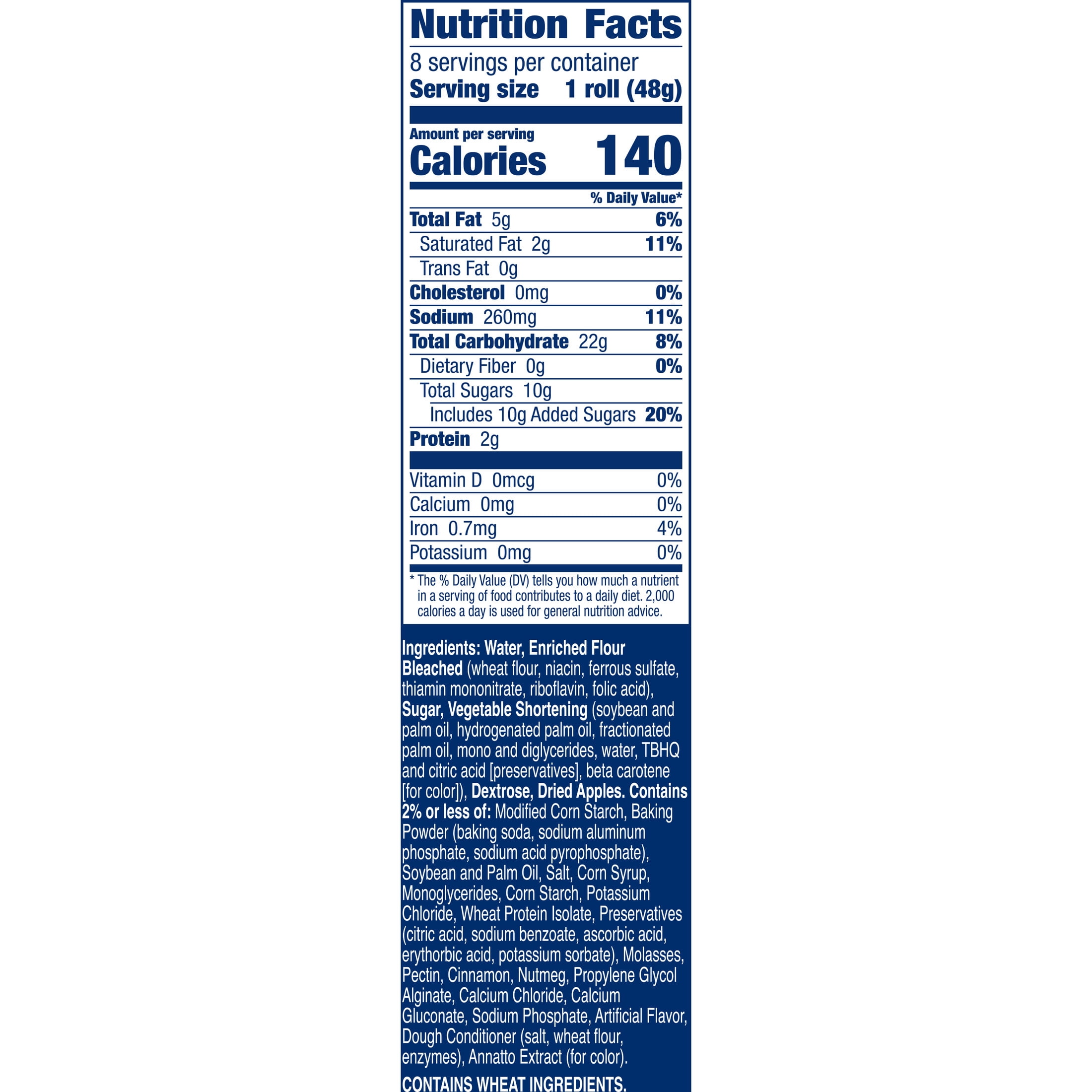 Pillsbury Filled Crescents, with Apple Filling and Icing, 8 Ct, 13.51 oz
