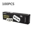 thumbnail image 1 of Double Edge Safety Razor Blades Stainless Steel 50 Pack Professional Grade For Men, 1 of 7
