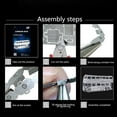 thumbnail image 4 of HOZADOIE Saturn Planet Crystal Puzzle Home Essentials Metal Assembled Models DIY Puzzles Bus Model Desktop Decoration, 4 of 8