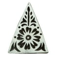 thumbnail image 2 of Indian Hand Carved Brown Floral Stamps Decorative Wooden Stamp Printing Block, 2 of 3