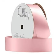 Berwick-Offray Double Faced Satin Ribbon #5 (7/8) 20 Yards, Light Pink