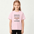 thumbnail image 2 of Bruh We Back 5th Grade Girls Graphic Tee, Cute School Pencil 100% Cotton Kids Short Sleeve T-Shirt, 2 of 5