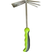 Garden Guru Hand Cultivator Rake Hoe Tiller Tool - Stainless Steel for Ultimate Strength - Rust Resistant - Ergonomic Handle - Great for Gardening Cultivating Loosening Weeding