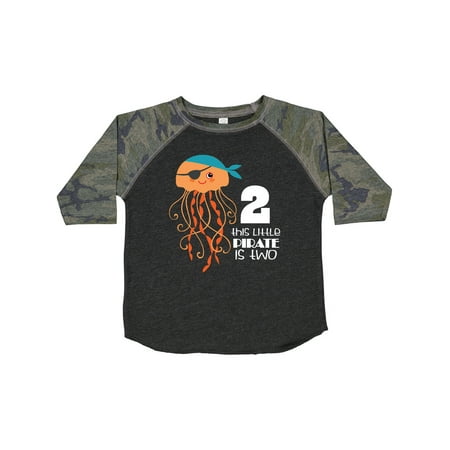 

Inktastic 2nd Birthday Pirate Jellyfish Gift Toddler Boy or Toddler Girl T-Shirt